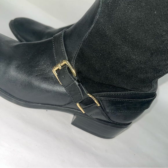 RALPH LAUREN Mila Black Leather Equestrian Boot size 7B - Picture 5 of 10